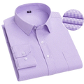 Bamboople men's long sleeve casual shirt with print, cotton fabric, button-down front, standard fit, suitable for office and business wear.