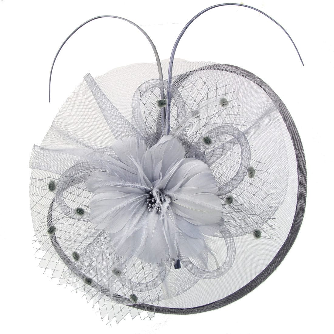 Elegant Showlu Fashion banquet hat with decorative hair barrettes, perfect for special occasions and formal events.