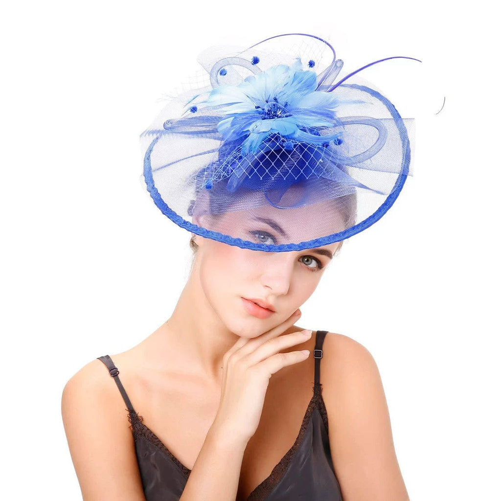 Elegant Showlu Fashion banquet hat with decorative hair barrettes, perfect for formal events and special occasions.