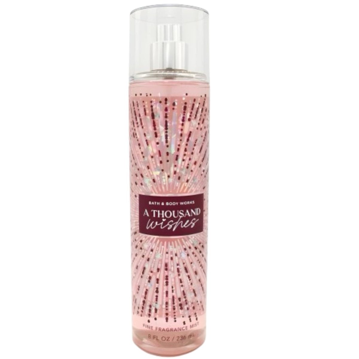 Bath & Body Works A Thousand Wishes fragrance mist in an 8 oz spray bottle, sparkling and elegant for everyday use