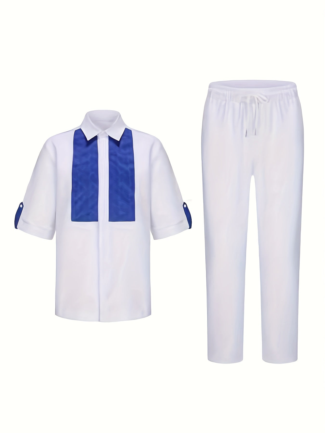 African ethnic print men's 2-piece shirt and pants suit set by SHOWLU FASHION STORE, featuring vibrant traditional patterns.