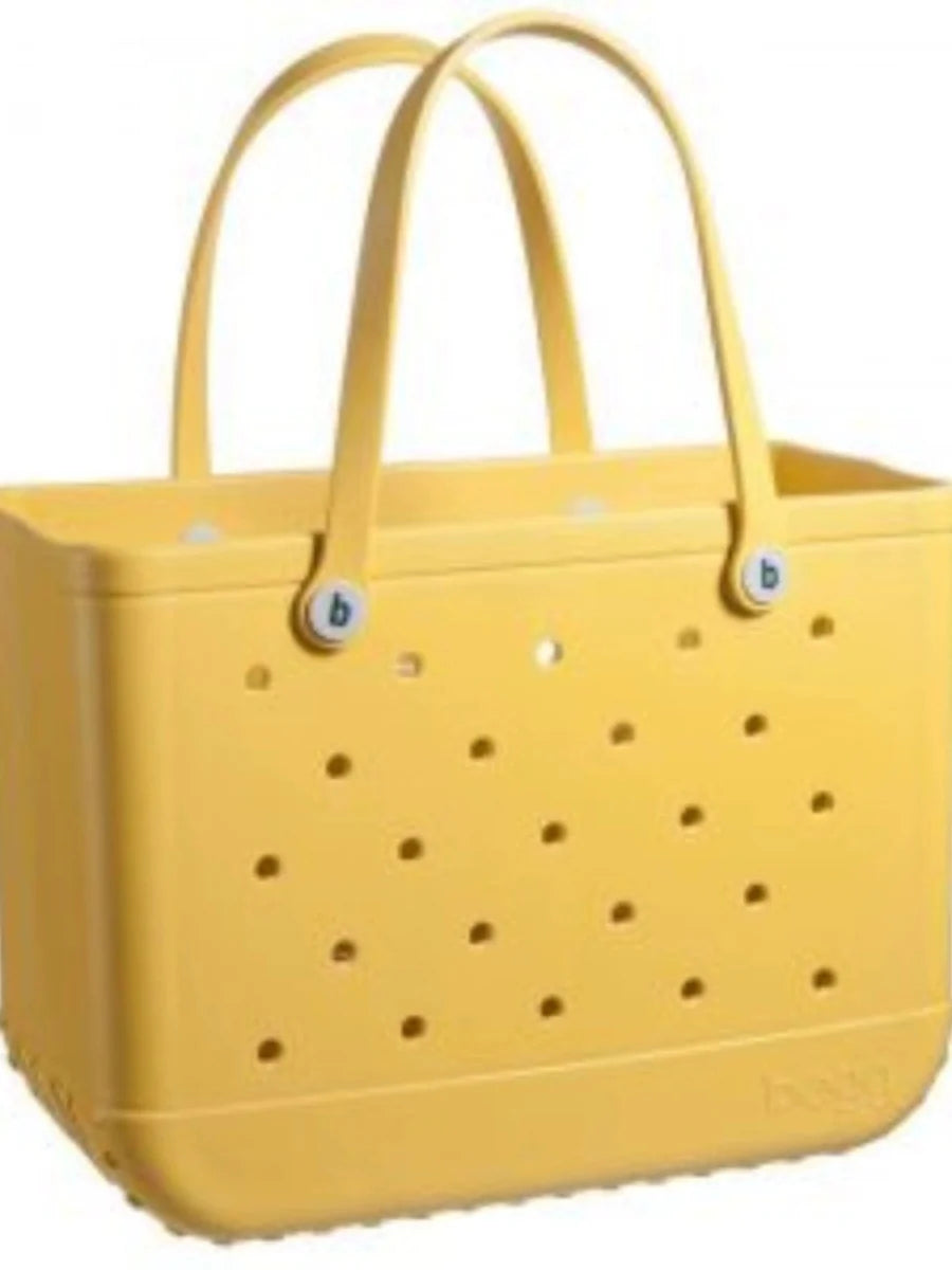 Showlu Fashion EVA Jelly Beach Bag, large waterproof outdoor satchel with holes, ideal for beach and outdoor use