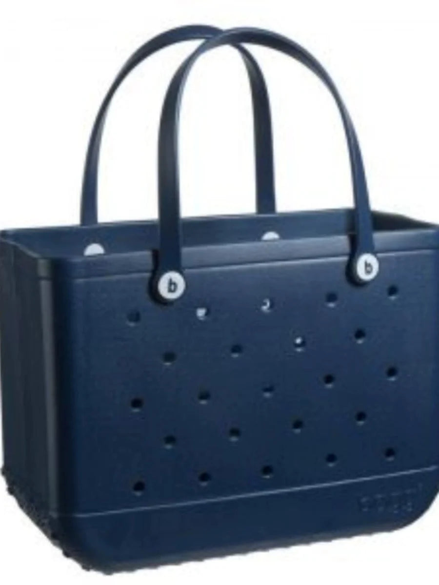 Showlu Fashion EVA Jelly Beach Bag, large waterproof outdoor satchel with hole design, ideal for beach and outdoor use.