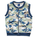Bright Bear baby boys cotton zipper vest by Showlu Fashion Store, featuring a cute cartoon bear design for spring and autumn wear.