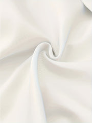 Elegant Off-Shoulder Bow Tie Satin Blouse for Women - Chic French-Inspired Slim Fit Crop Top, Solid Color with Front Bow Detail, Perfect for Summer and Casual Wear, Versatile Blouse | Chic Design | Polyester Linin