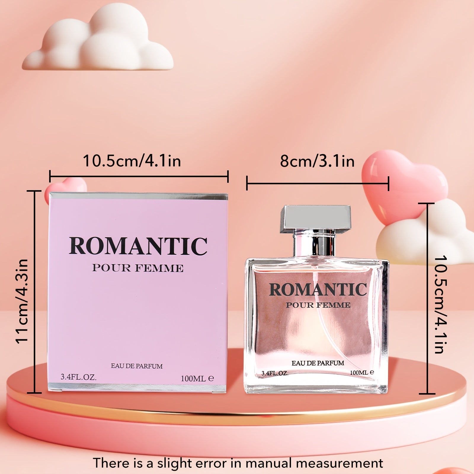 SHOWLU FASHION Rose & Ginger floral perfume bottle with elegant label, 100ml women's fragrance, showcasing a sophisticated scent.
