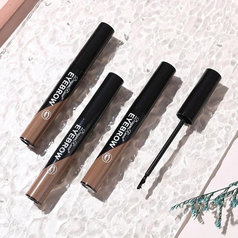 Black-brown Showlu Waterproof Peel-off Eyebrow Gel Tint for natural, long-lasting, tear-proof brow enhancement.