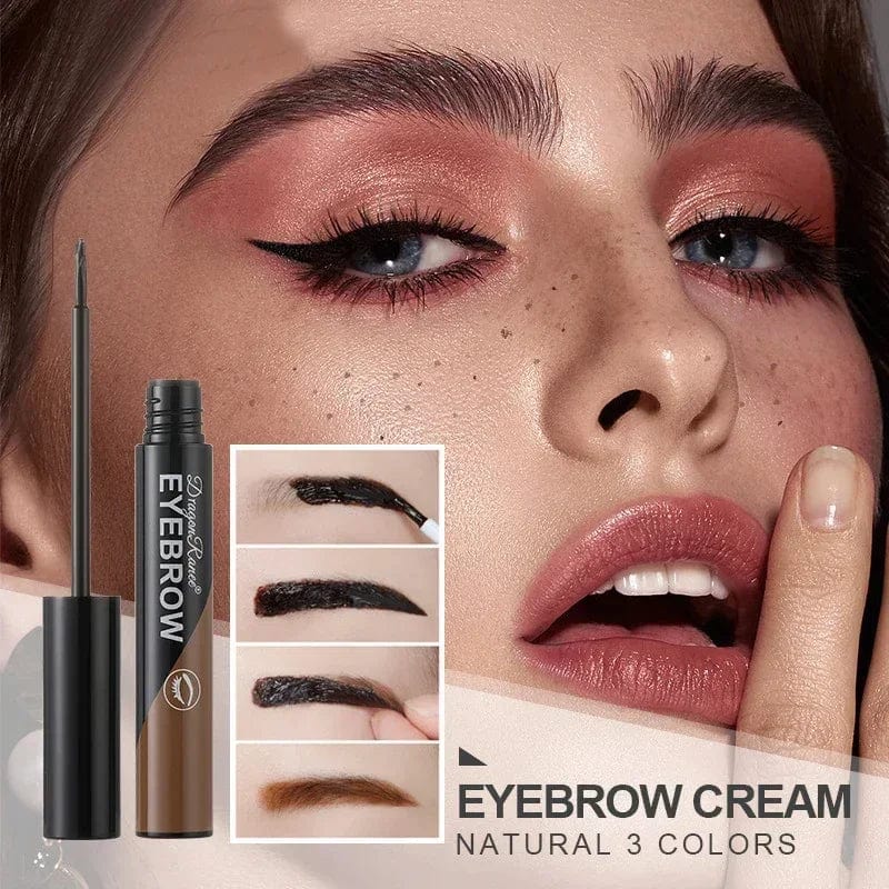 Showlu Waterproof Peel-off Eyebrow Gel Tint in black-brown, showcasing natural, long-lasting, waterproof brow makeup with a smooth gel texture.