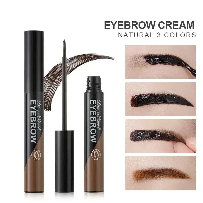 Showlu Waterproof Peel-off Eyebrow Gel Tint in black-brown, long-lasting, natural-looking brow tattoo and waterproof eyebrow makeup.
