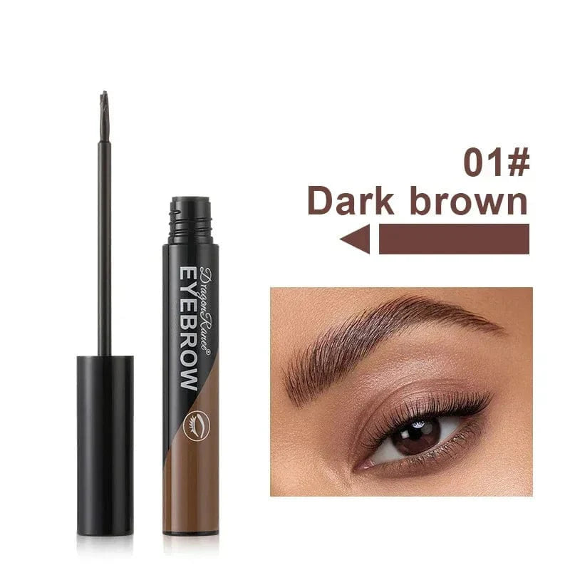 Showlu Waterproof Peel-off Eyebrow Gel Tint in black-brown, showcasing natural, long-lasting, tear-proof brow enhancement.