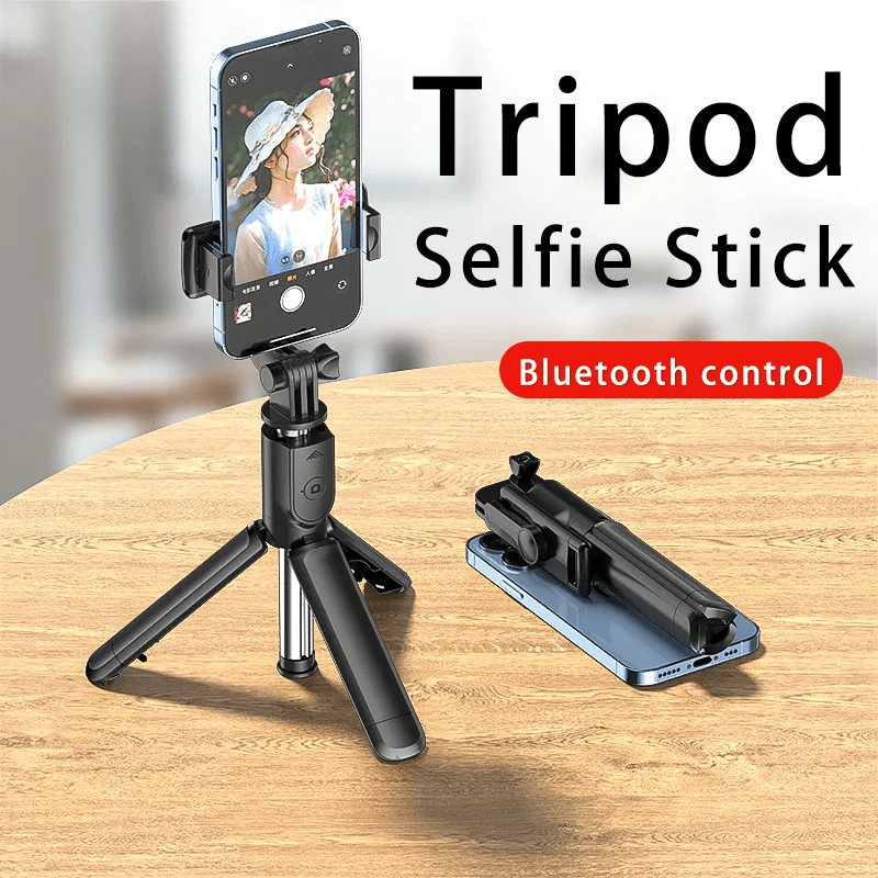 Bluetooth Wireless Selfie Stick Mini Tripod Extendable Monopod Remote Shutter For iPhone Samsung Xiaomi Phone Holder - SHOWLU FASHION STORE