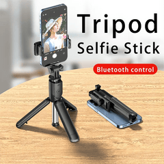 Bluetooth Wireless Selfie Stick Mini Tripod Extendable Monopod Remote Shutter For iPhone Samsung Xiaomi Phone Holder - SHOWLU FASHION STORE