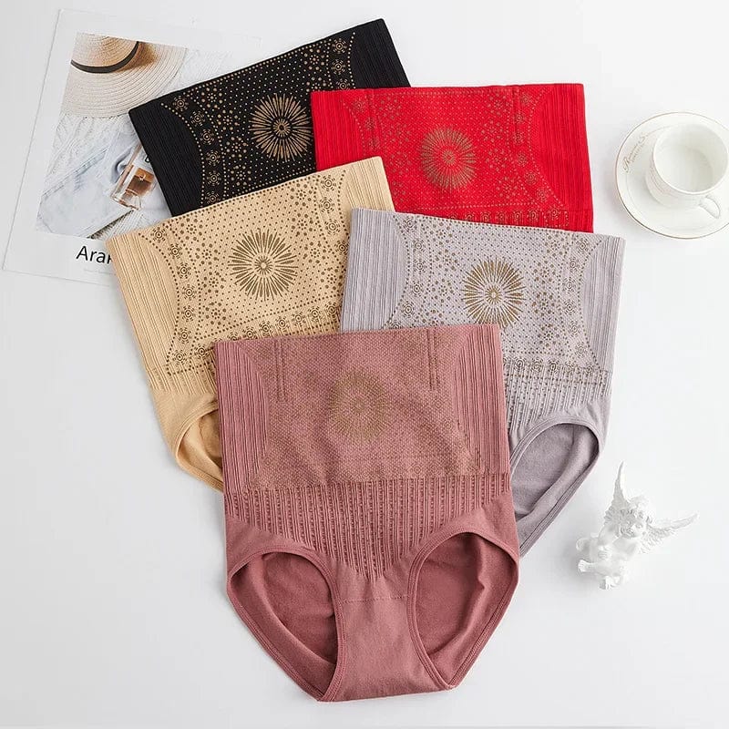 Showlu high waist body shaper panties with slimming and butt lifting design, stylish lingerie for women.