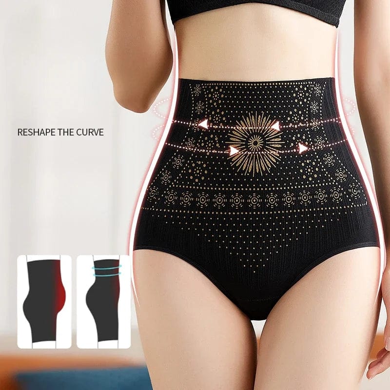 Showlu high waist body shaper panties for women, slimming and lifting buttocks, seamless lingerie for a smooth silhouette.