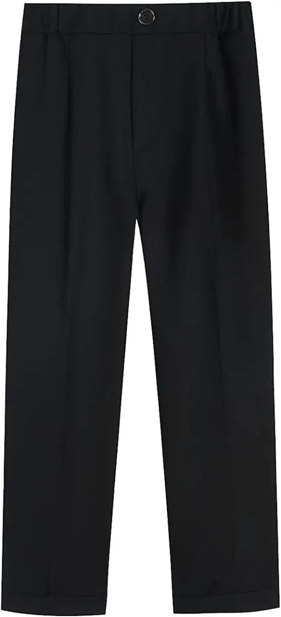 PsyMonster Boys velvet 3-piece suit with blazer, pants, and bowtie, perfect for formal events, birthdays, or weddings.