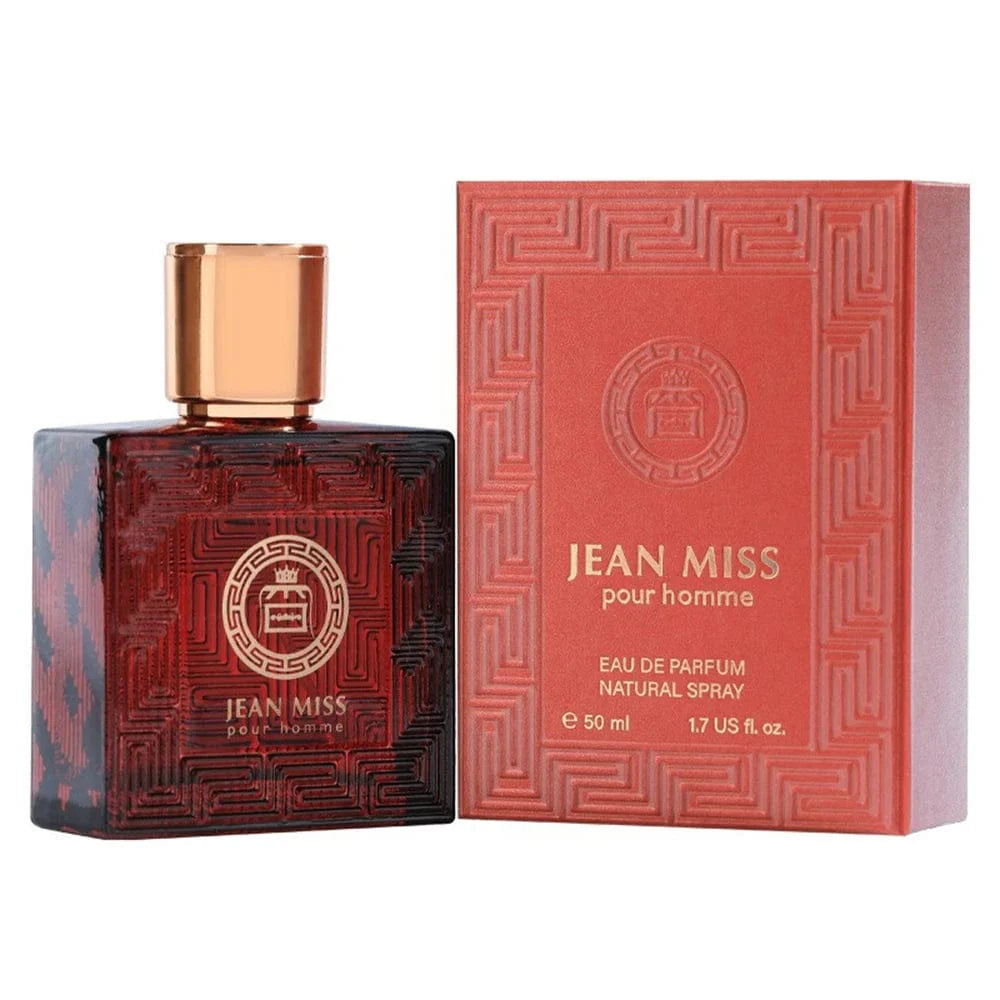 SHOWLU FASHION STORE Jean Miss Eau De Parfum for Men, 50ml floral scent cologne, sleek bottle with modern design