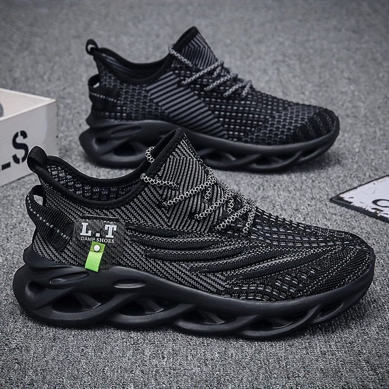 Showlu Men's Blade Sneakers with breathable mesh upper, lightweight design, and non-slip sole for running, walking, and training.