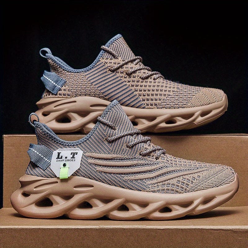 Showlu men's Blade sneakers with breathable mesh upper, lightweight design, and non-slip sole for running, walking, and training.