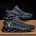 Showlu Men's Blade Sneakers with breathable mesh material, lightweight design, and non-slip sole for running, walking, and training.