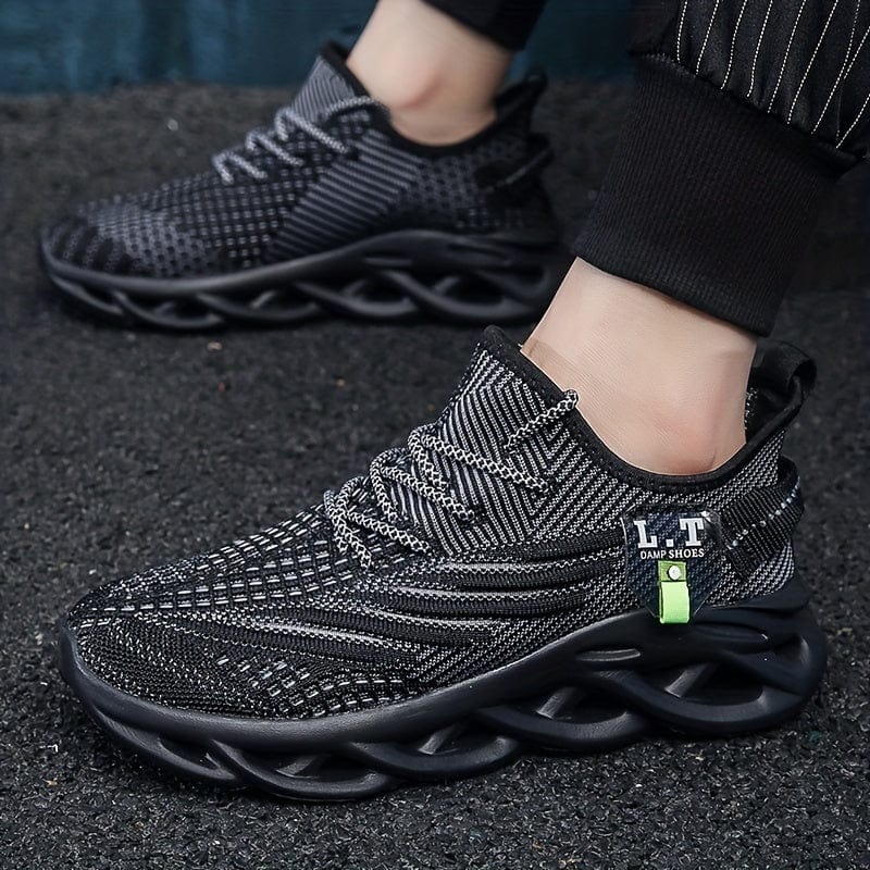 Showlu men's Blade sneakers with breathable mesh uppers, lightweight design, and non-slip soles for running, walking, and training.