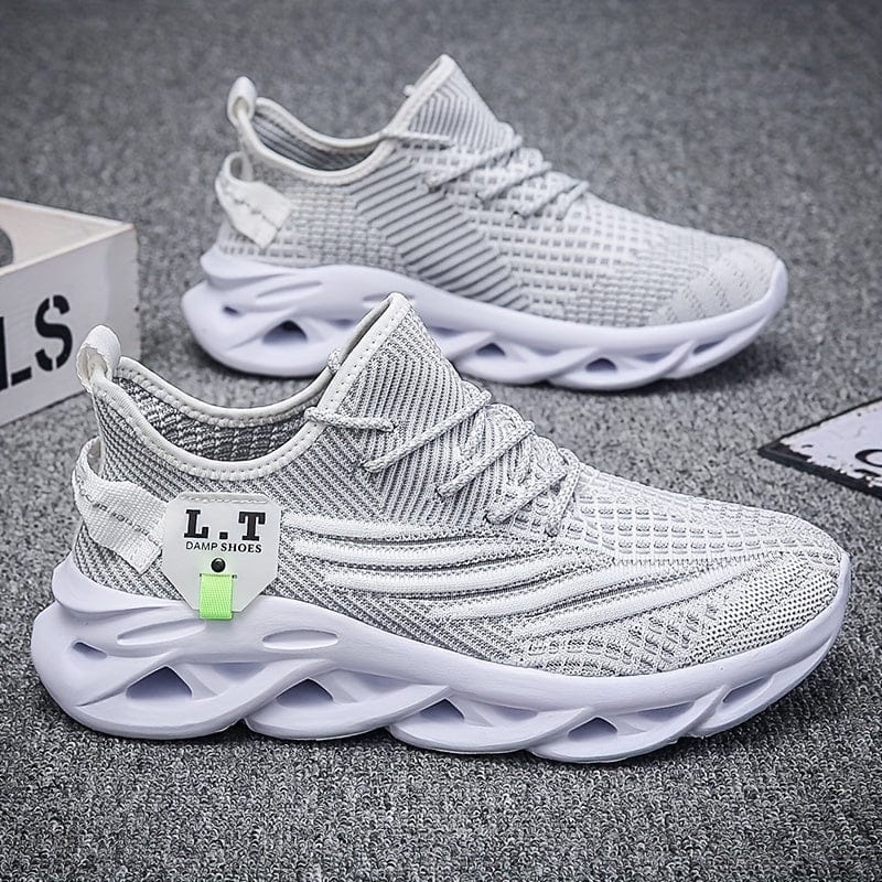 Showlu Men's Blade Sneakers with breathable mesh upper, lightweight design, and non-slip sole for running, walking, and training.