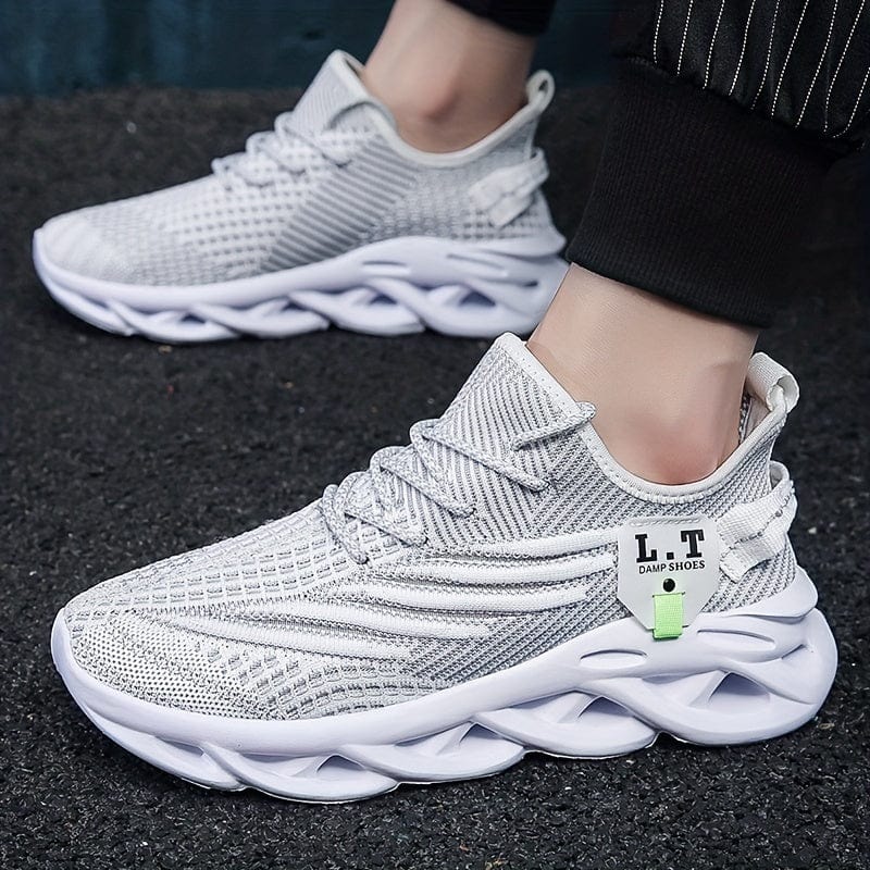 Showlu Men's Blade Sneakers with breathable mesh upper and lightweight, non-slip sole, ideal for running, walking, and training.