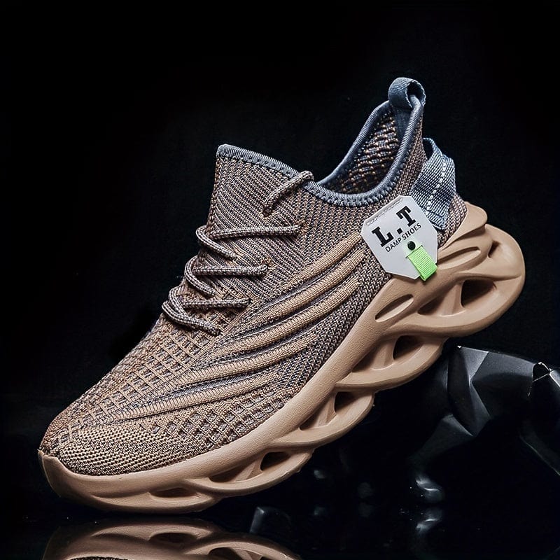 Showlu Men's Blade Sneakers with breathable mesh uppers, lightweight design, and non-slip sole for running, walking, and training.