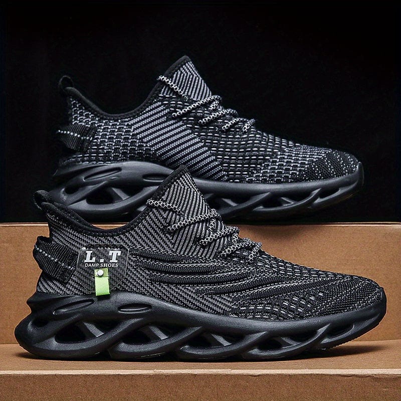 Showlu Men's Blade Sneakers with breathable mesh upper, lightweight design, and non-slip sole for running, walking, and training.