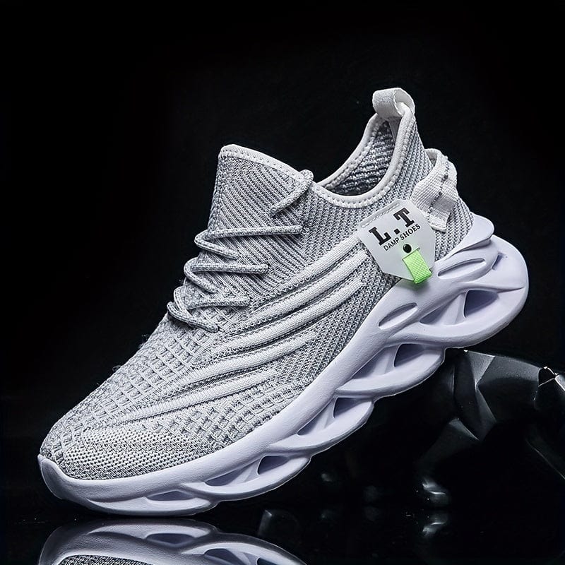 Showlu Men's Blade Sneakers with breathable mesh upper, lightweight design, and non-slip sole, ideal for running, walking, and training.