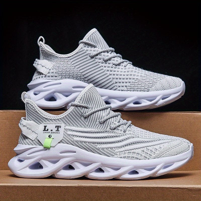 Showlu Men's Blade Sneakers with breathable mesh upper, lightweight design, and non-slip sole for running, walking, and training.