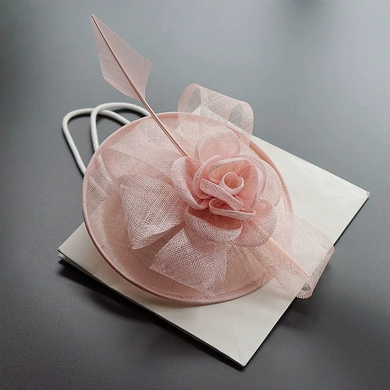British Noble Retro Veil Headdress by Showlu Fashion Store featuring a vintage-inspired veil and Billycock side clip accessory.