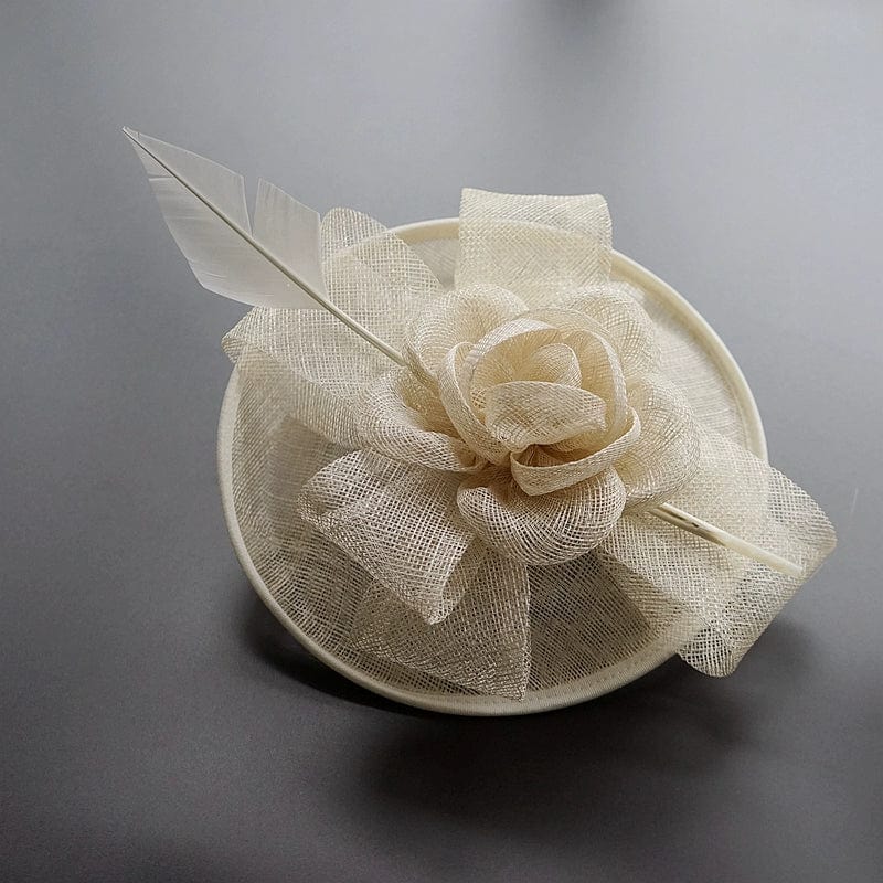 Showlu British Noble Retro Veil Headdress with side clip, vintage-inspired fashion Billycock hat with veil for elegant style.
