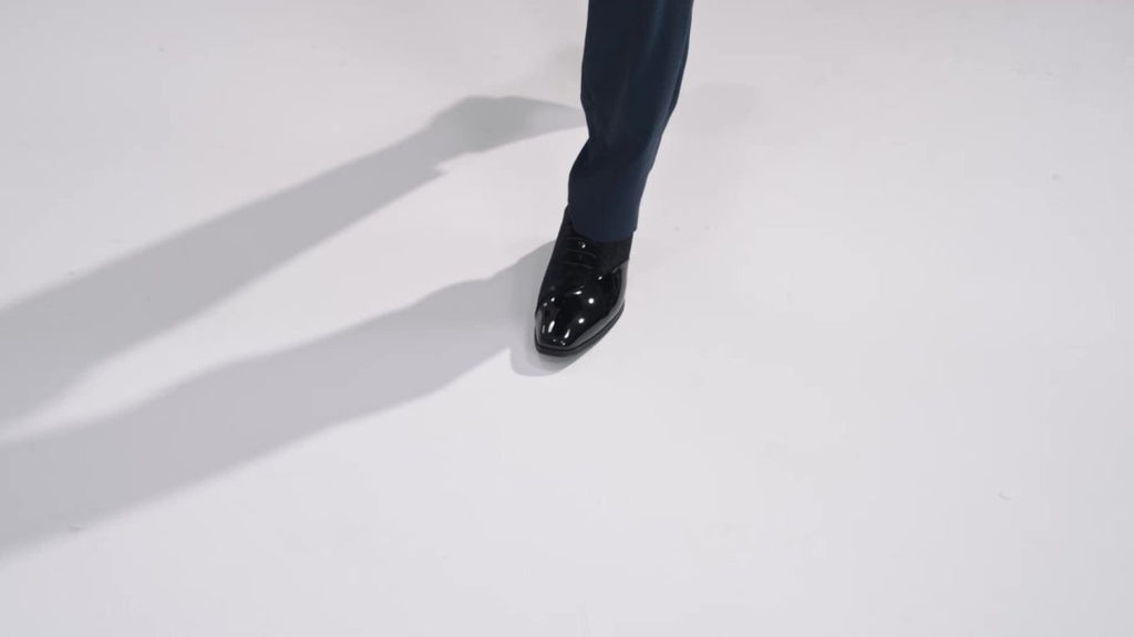 Bruno Marc men's tuxedo shoes, classic patent velvet formal oxford with lace-up design, sleek and elegant for special occasions