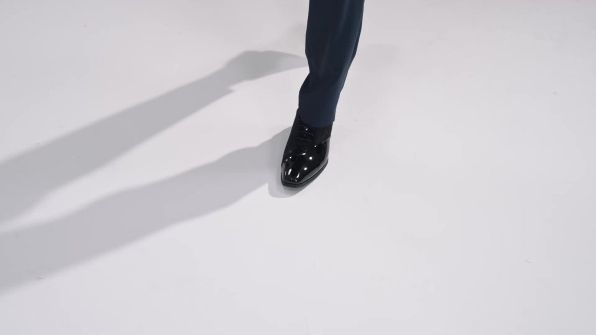 Bruno Marc men's tuxedo shoes, classic patent velvet formal oxford with lace-up design, sleek and elegant for special occasions