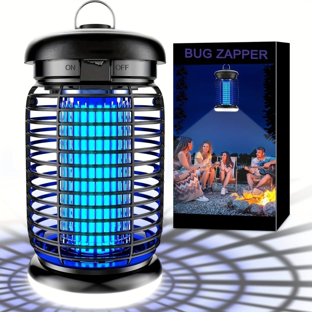 Showlu electric bug zapper with 15W mosquito trap and LED lantern for outdoor garden and backyard insect control.