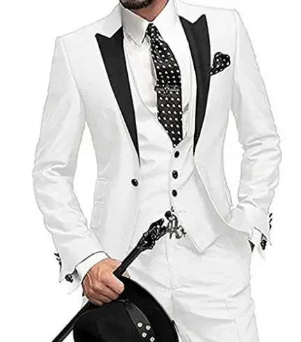 Elegant burgundy men's 3-piece slim fit Italian tuxedo suit with jacket, pants, and vest, suitable for weddings and formal events.