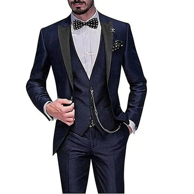 Luweds Burgundy 3-piece slim fit men's suit by SHOWLU FASHION, Italian style tuxedo with jacket, pants, and vest for formal occasions