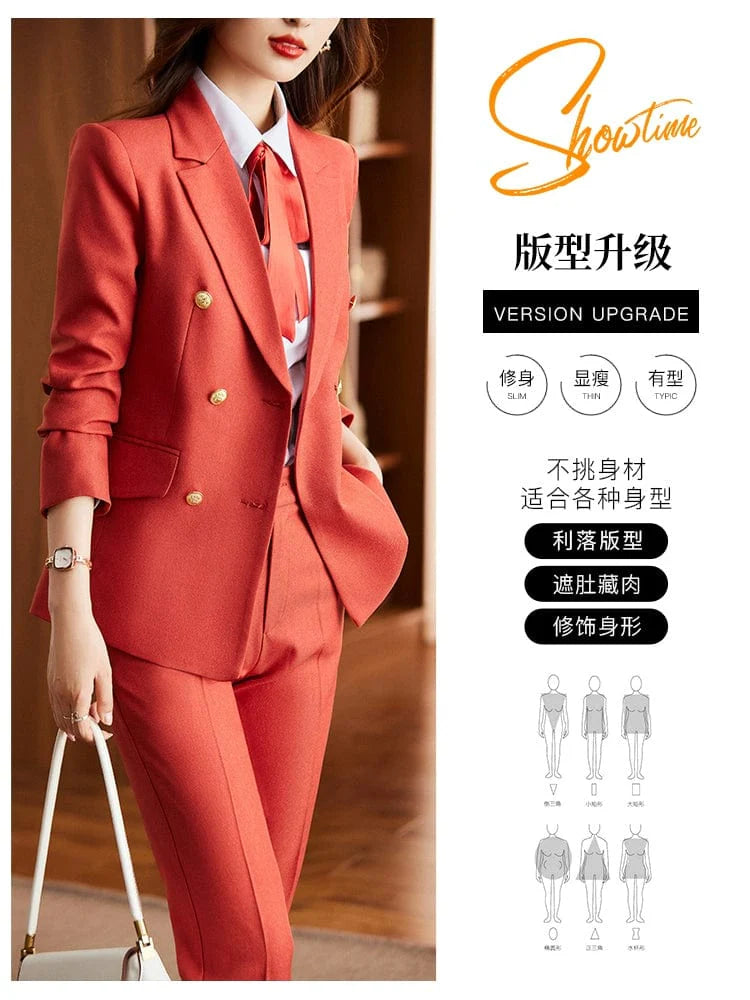 SHOWLU FASHION women's double-breasted business suit vest, mid-length, elegant workwear vest for professional attire.