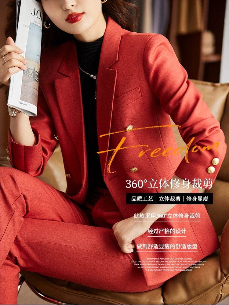 SHOWLU FASHION women's double-breasted business suit vest, mid-length, tailored workwear with a professional and elegant design.