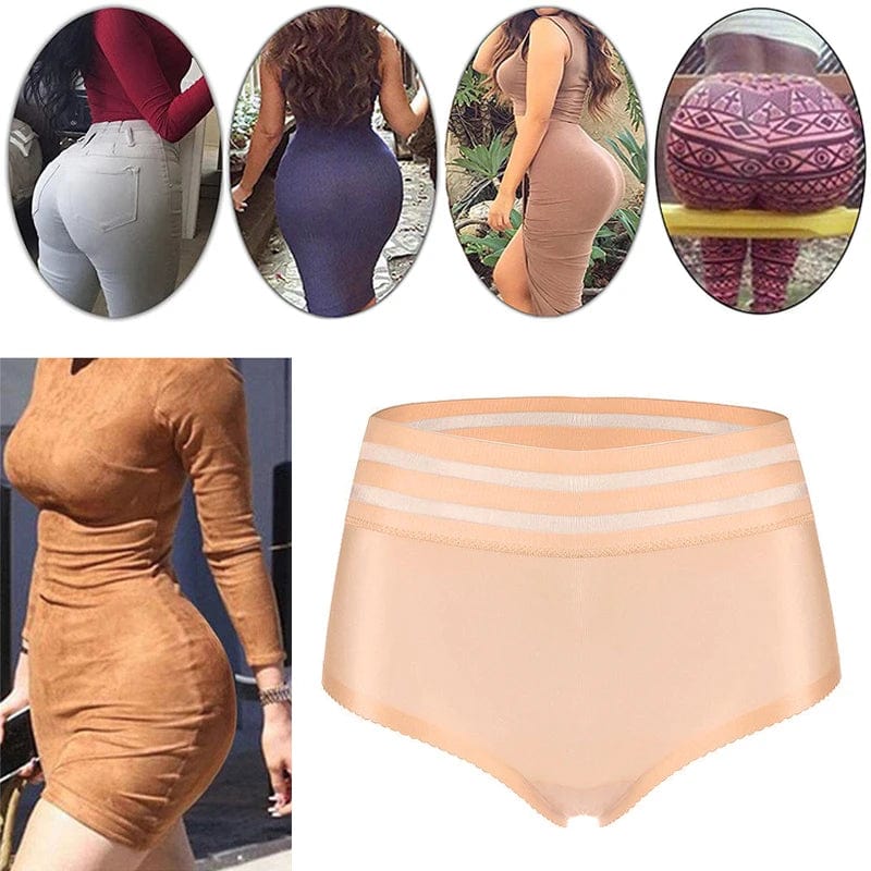 CXZD women's padded panties with hip enhancer, shaping shorts designed to lift and plump buttocks for a natural, enhanced look.