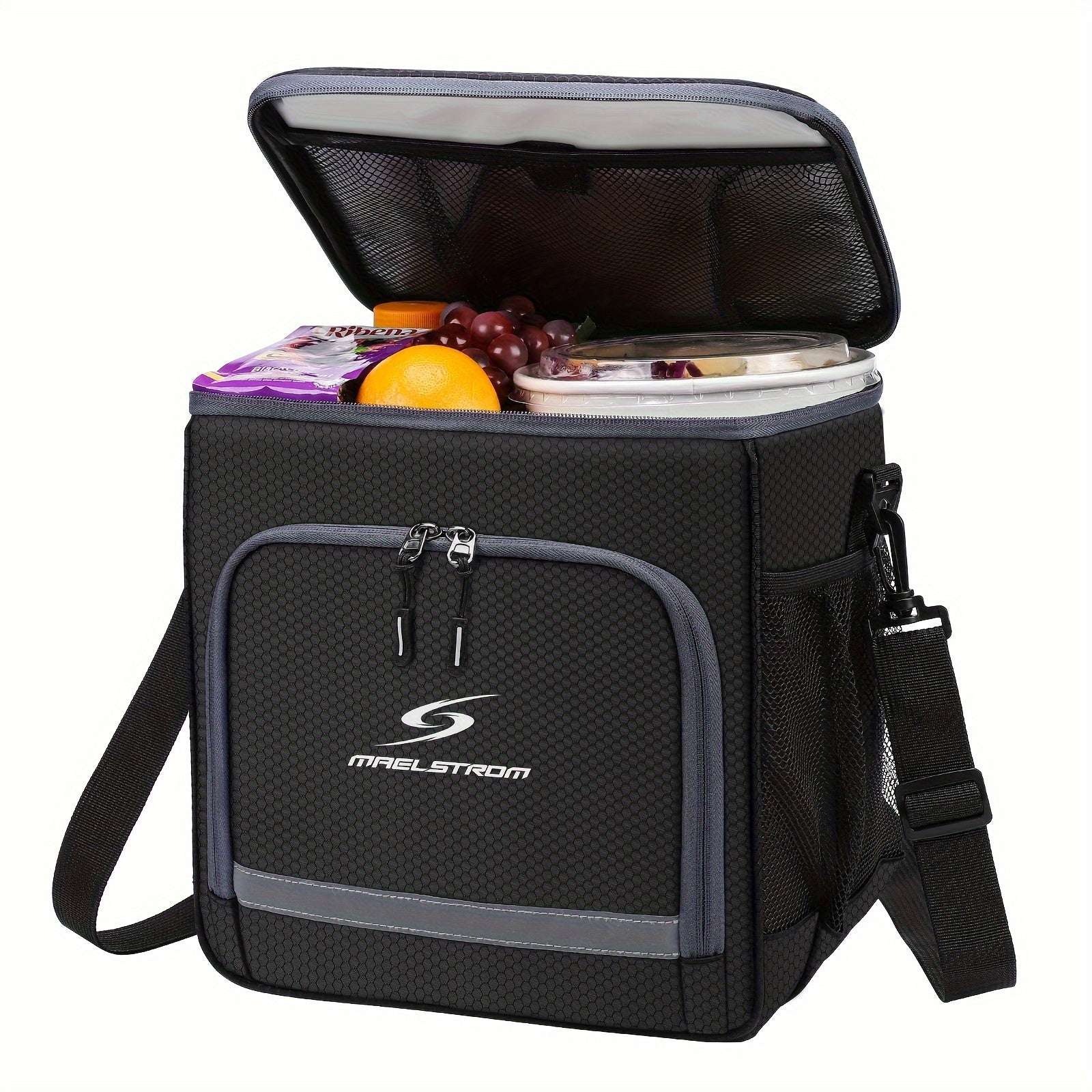 SHOWLU FASHION MAELSTROM insulated lunch bag, leakproof cooler tote with adjustable straps and spacious interior for men and women.