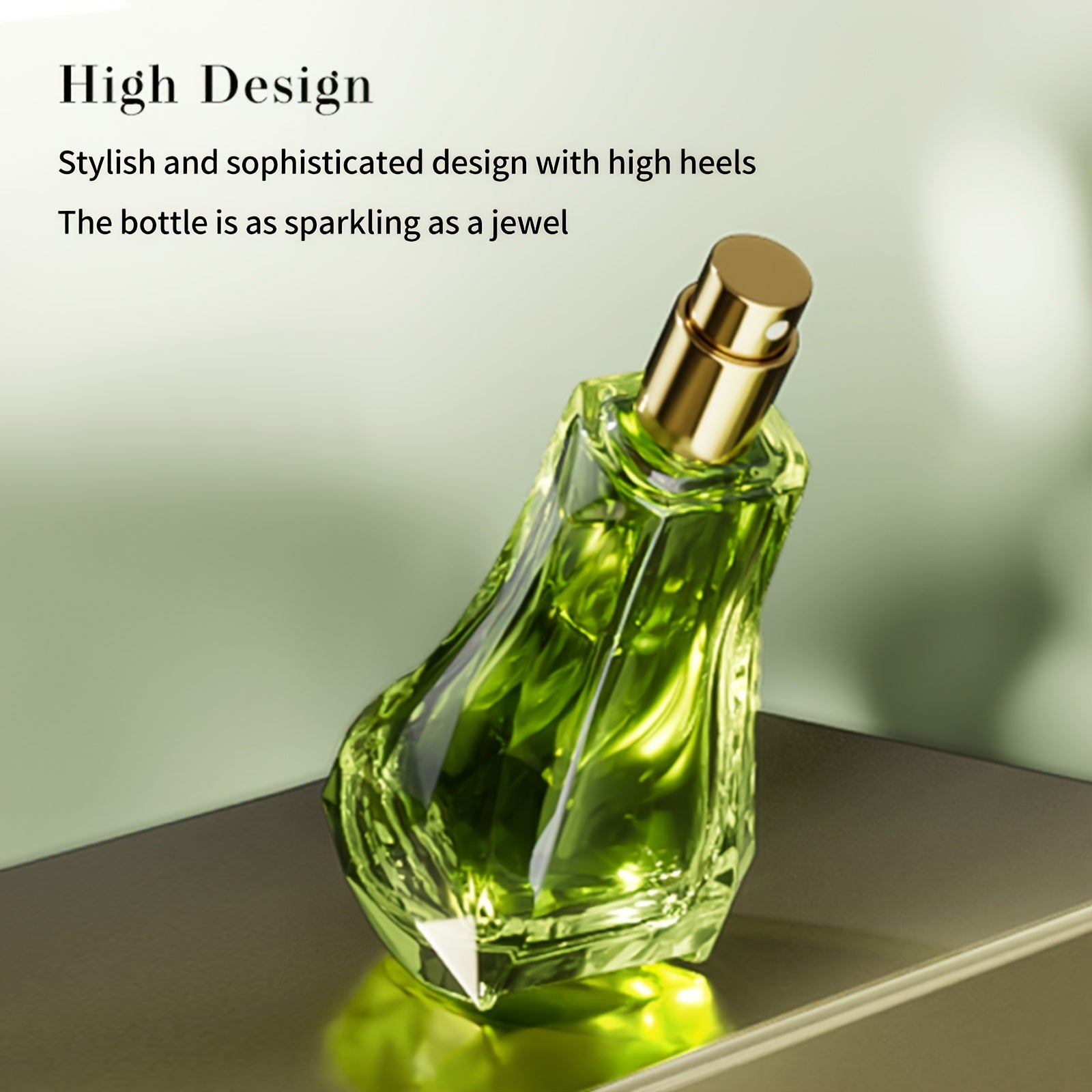 DeOLD Rose & Jasmine Eau De Parfum bottle showing elegant glass design and floral fragrance label for women.