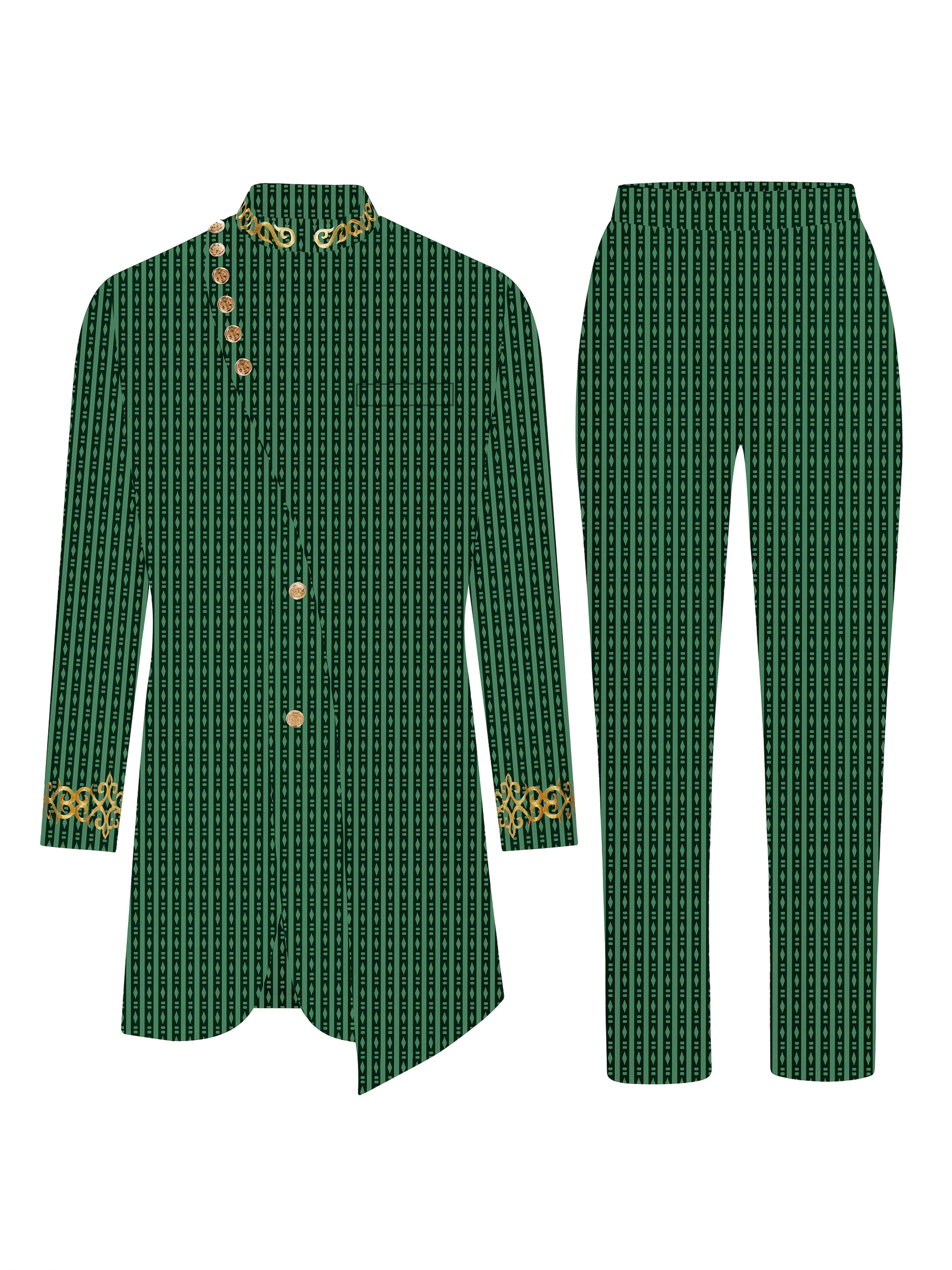 SHOWLU FASHION men's plaid casual two-piece suit with loose fit woven set, featuring a plaid blazer and matching trousers.