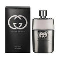 Gucci Guilty Pour Homme men's eau de toilette spray, 3 oz, with sleek bottle and modern design, ideal for men's cologne.