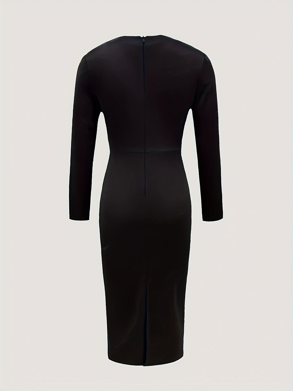 Showlu Fashion women's one-shoulder bodycon business dress in solid color, fitted design for elegant professional style.