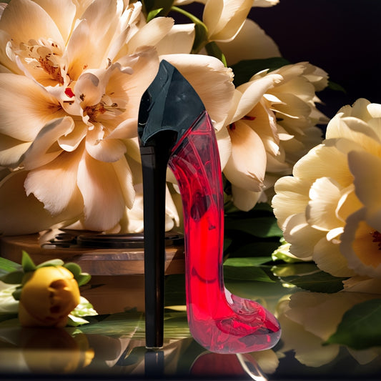 Chic 2.9fl.oz Women's Eau de Parfum Spray - Long-Lasting Alcohol-Based Fragrance with Fruity Floral Notes, Elegant Red to Clear Gradient Bottle, Perfect for Dates, Casual Attire & Gifts, Date Night Perfume, Modern Perfume Bot
