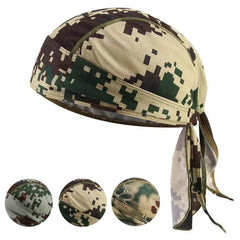 Camouflage Beanies Bandana Handkerchief Head Man Pirate Hat Cycling Hood Sun Protection Sports Breathable Printed Headscarf - SHOWLU FASHION STORE