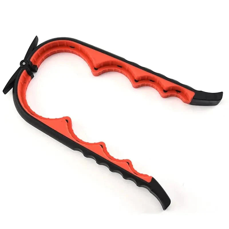 Showlu 4-in-1 multi-functional bottle opener with anti-slip grip, capable of opening cans, bottles, and caps efficiently.