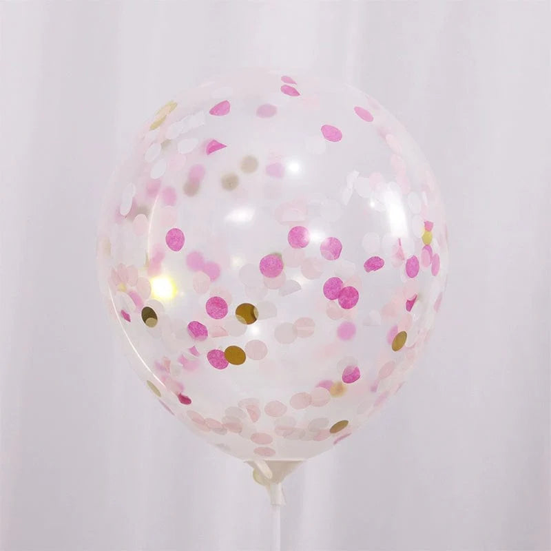 Showlu Macaron Candy Color Balloon Scraps, transparent paper strips for birthday party decorations and photo props.