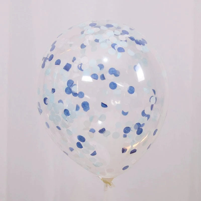 Showlu Macaron Candy Color Balloon Scraps with transparent paper strips for birthday decorations and party scene props.